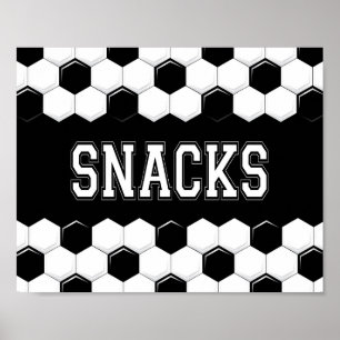 Poster Soccer Party SNACKS Signe Imprimer