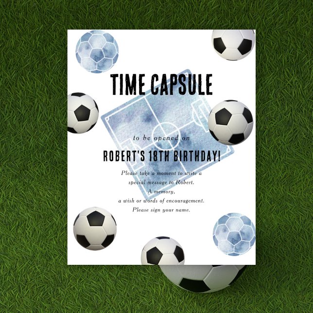 Poster Soccer Time Capsule 1st birthday  (Créateur téléchargé)