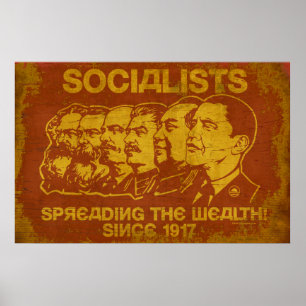 Poster Socialistes : Diffuser l'affiche de richesse