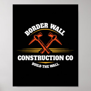 Poster Société de construction de murs de frontière Const