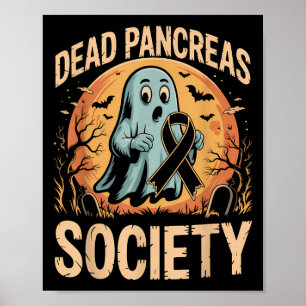 Poster Société des ancêtres morts Halloween Ghost Diabete