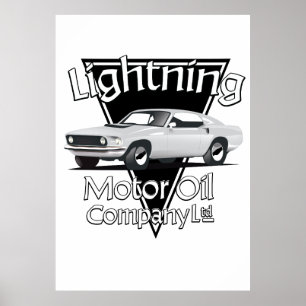 Poster Société Ltd de l'Huile Motrice Lightning
