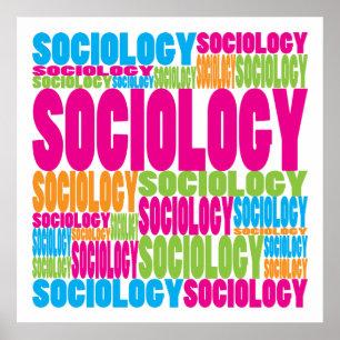 Poster Sociologie colorée