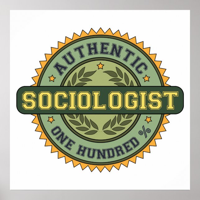 Poster Sociologue authentique (Devant)
