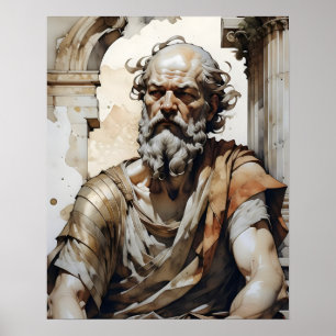 Poster Socrates - Examen de la vie