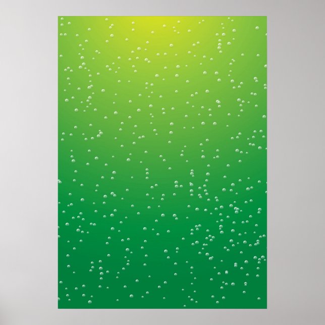 Poster Soda de chaux avec de minuscules bulles Art Arrièr (Devant)