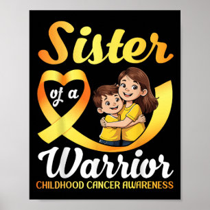 Poster Soeur D'Un Guerrier Bro De Sensibilisation Au Canc