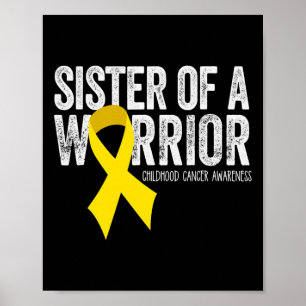 Poster Soeur d'un guerrier Sensibilisation au cancer chez