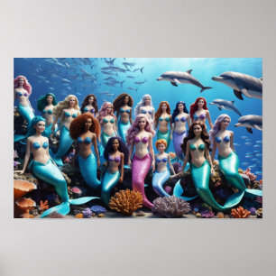 Poster Sœurs de la Mer Profonde - Conte de Sirène