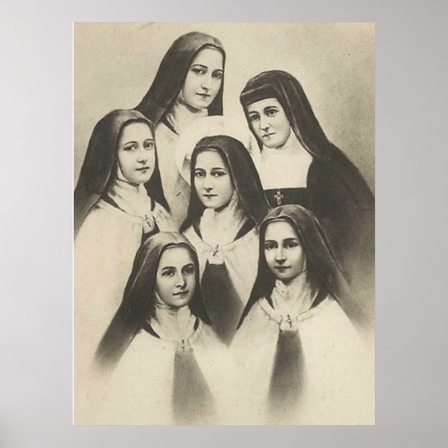 Poster Soeurs de Saint-Thérèse de Lisieux Petite Fleur (Devant)