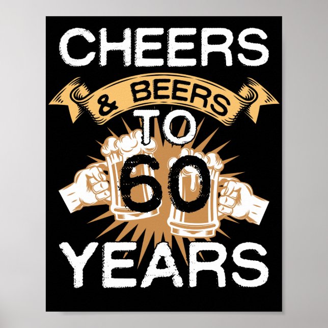 Poster Soeurs et bières à 60 ans Né en 1962 (Devant)