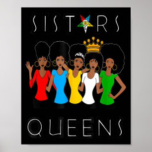 Poster Sœurs fatales Oes reines dames étoile de l'est