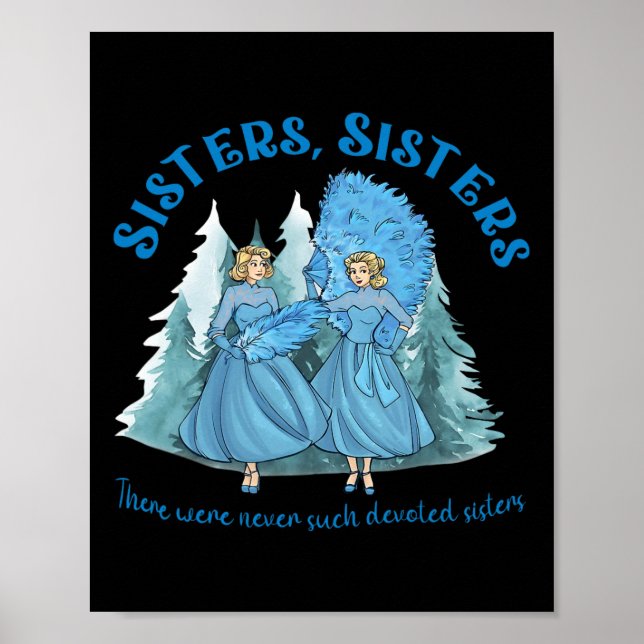 Poster Soeurs Pajamas Fête Vidéo de Noël blanc 1954 (Devant)