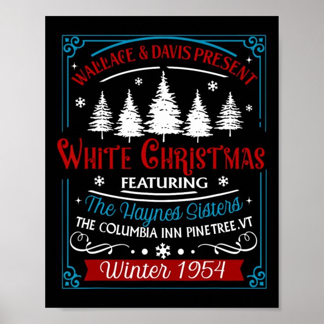 Poster Soeurs White Christmas Movie 1954 Pajamas Holiday (Devant)