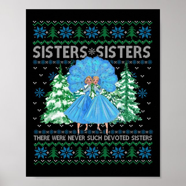 Poster Soeurs White Christmas Movie 1954 Xmas Pajam (Devant)