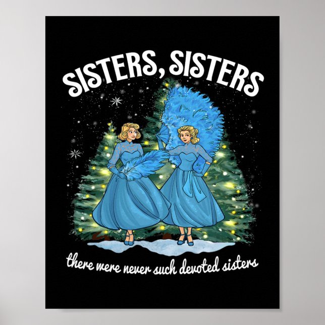 Poster Soeurs White Christmas Movie 1954 Xmas Snow Holid (Devant)