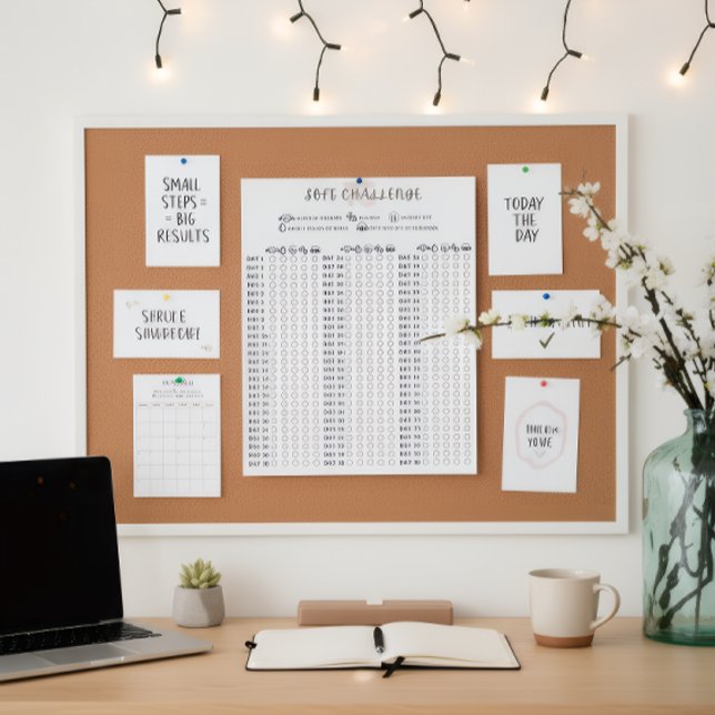 Poster Soft 75 Challenge Habit Tracker (Créateur téléchargé)