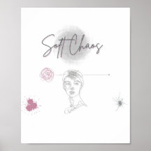 Soft Chaos _Affiche d'art minimal en ligne