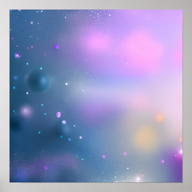 Poster Soft Focus Arrière - plan bleu et violet (Devant)