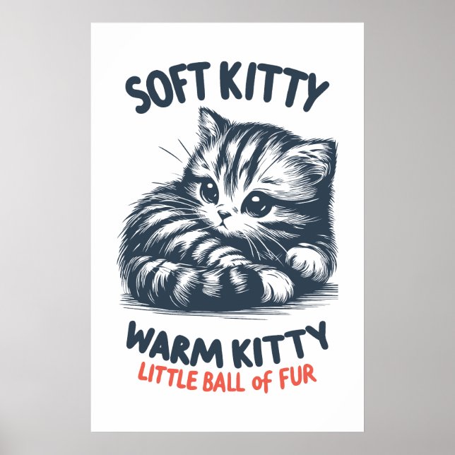 Poster Soft Kitty (Devant)
