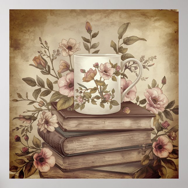 Poster Soft Pastel Flower Art Print–SemiGloss Value poste (Devant)