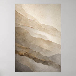 Poster Soft Strata — Aurema (Portrait)