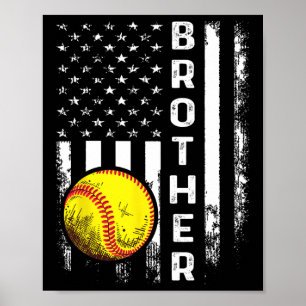 Poster Softll Brother American Flag Vintage Noël Xma
