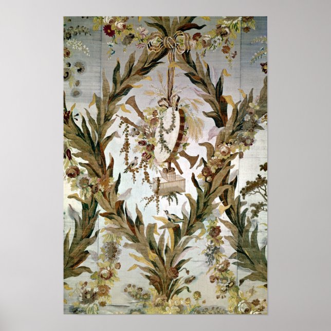 Poster Soie murale de la chambre de l'impératrice, 1787 (Devant)
