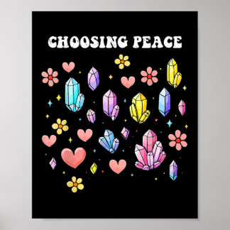 Poster Soin de soi Choisir la paix Amour Santé mentale Bi
