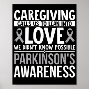 Poster Soins Appelle-Nous À Se Plonger Dans Des Parkinson