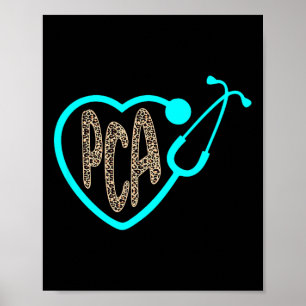 Poster Soins aux patients Pca Coeur constant Leopard Infi