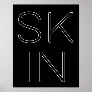 Poster Soins de la peau Soins de la peau Lover de la peau