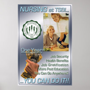 Poster Soins infirmiers à TSBI...Vous pouvez le faire!
