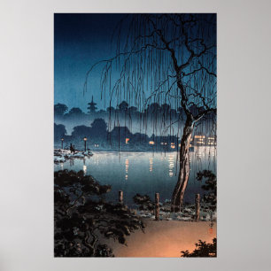 Poster Soirée au parc Ueno par Tsuchiya Koitsu