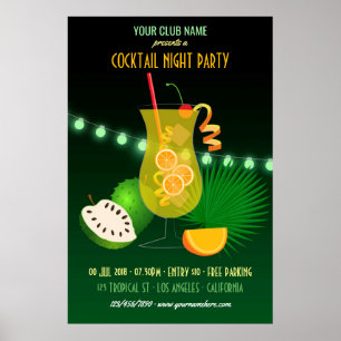 Poster Soirée Cocktail Club/Corporatif
