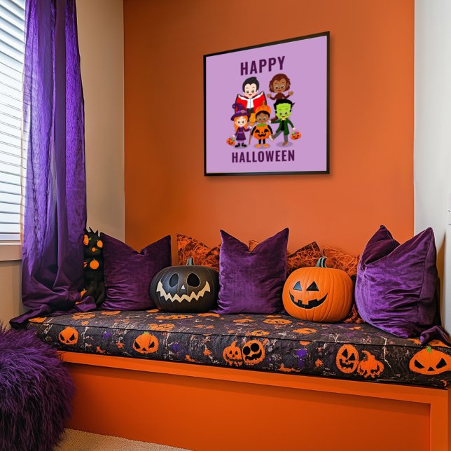 Poster Soirée costumée pour enfants d'Halloween (Créateur téléchargé)