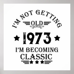 Poster Soirée de 50 ans vintage personnalisée