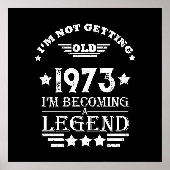 Poster Soirée de 50 ans vintage personnalisée (Devant)