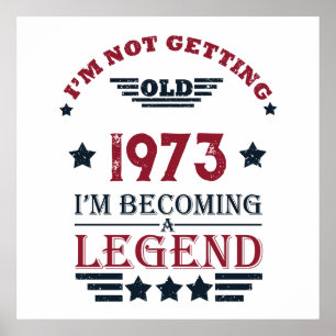 Poster Soirée de 50 ans vintage personnalisée