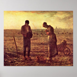 Poster Soirée de prière de Jean-François Millet