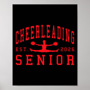 Poster Soirée des seniors de cheerleading Senior 2026 Gra