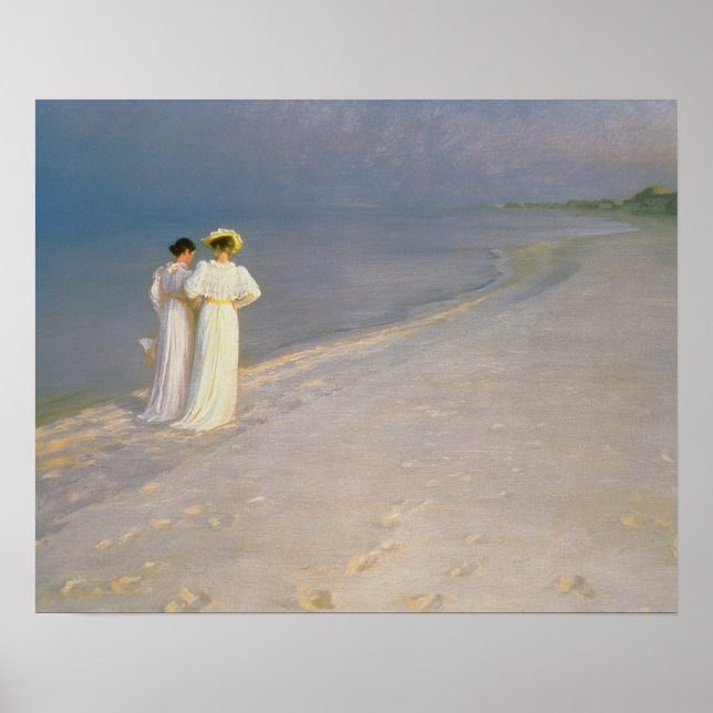 Poster Soirée d'été sur la Skagen Southern Beach (Devant)