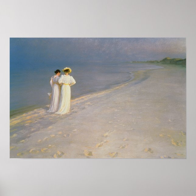 Poster Soirée d'été sur la Skagen Southern Beach (Devant)