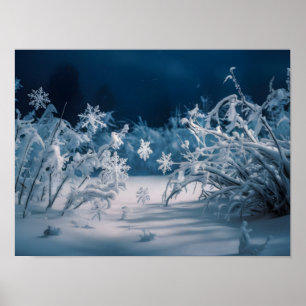 Poster Soirée d'hiver sereine
