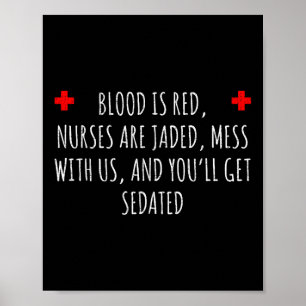 Poster Soirée d'infirmière - Drôle cadeau d'infirmière