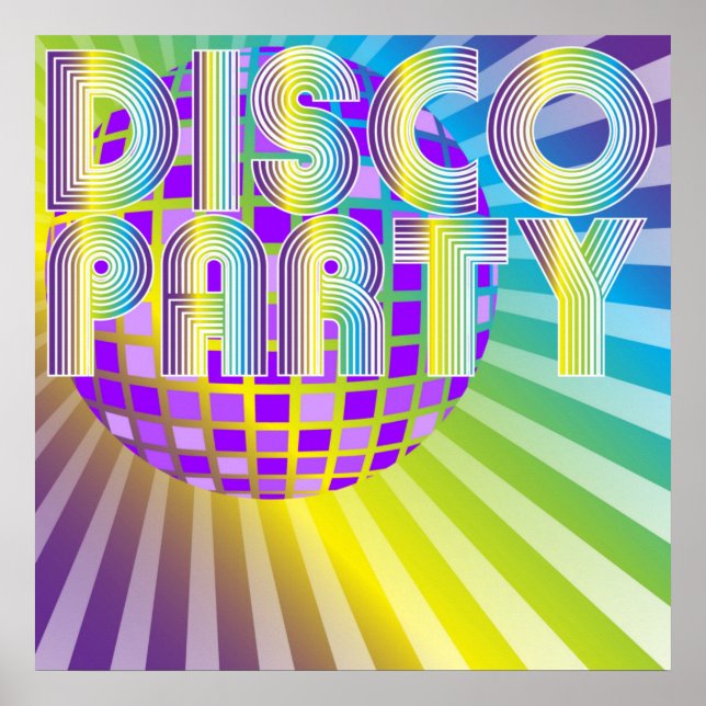 Poster Soirée disco (Devant)