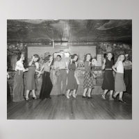 Soirée entre filles, 1938. Photo ancienne