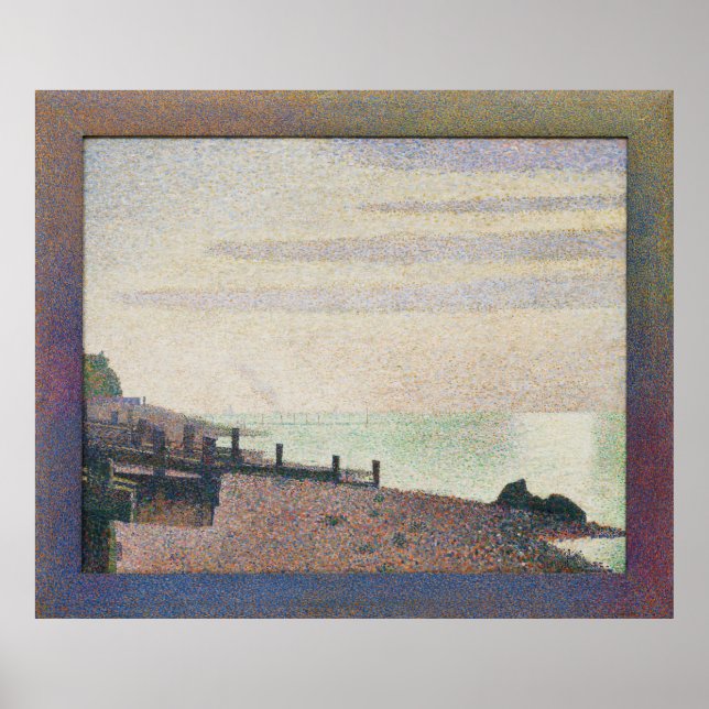 Poster Soirée Honfleur par Georges Seurat (Devant)