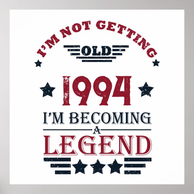 Poster Soirée personnalisée de trente vintages 30e annive (Devant)