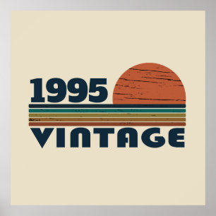 Poster Soirée personnalisée de trente vintages 30e annive